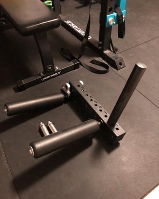 Leg ext + leg curl adattabile a rack Lacertosus.