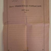 Documento Storico 1920 Vetralla - Notaio