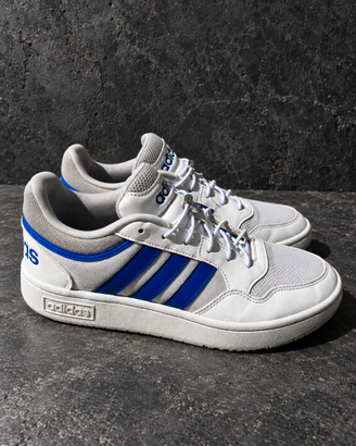 Adidas Hoops 3.0 Sneakers Bianche e Blu | 41 1/3
