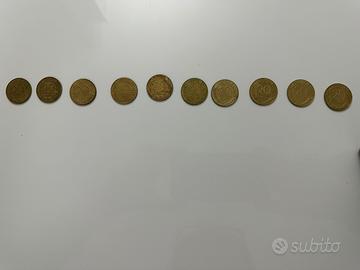 Lotto monete da 20 centesimi franchi francesi