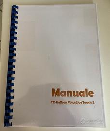 manuale  armonizer TC HELICON VoiveLiveTouch 2