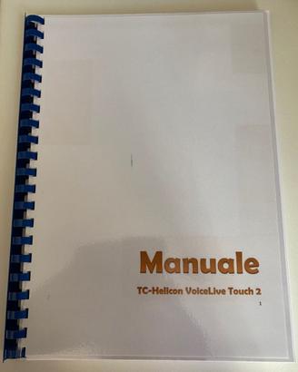 manuale  armonizer TC HELICON VoiveLiveTouch 2