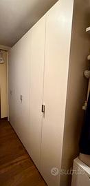 Armadio 6 ante est. bianco int. rovere