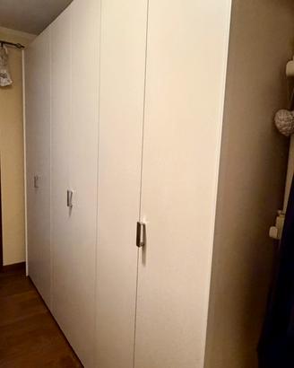 Armadio 6 ante est. bianco int. rovere