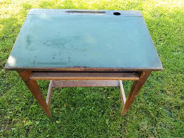 Antico banco scuola in massello