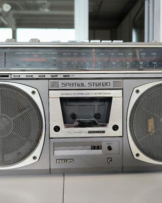 Philips D8418 Spatial Stereo boombox vintage – da 