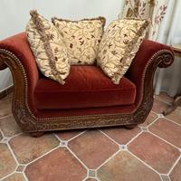 Coppia Poltrone in velluto