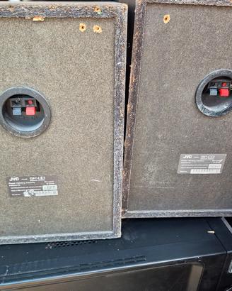 casse jvc stere aiwa per garage officina 