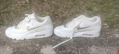 Nike Air Max 90 bianche e oro Abbigliamento e Accessori In vendita a Como