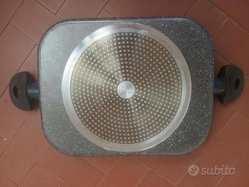 BERGNER Piastra grill bistecchiera allumin VISSANI