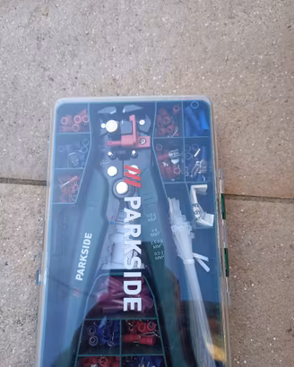 Kit pinza spellafili e crimpatrice Parkside