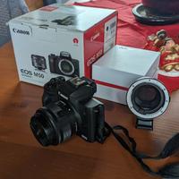 Canon M50 + Lente kit + Adattatore EF-EFM Viltrox