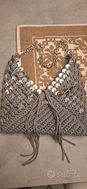 borsa artigianale  con paillettes