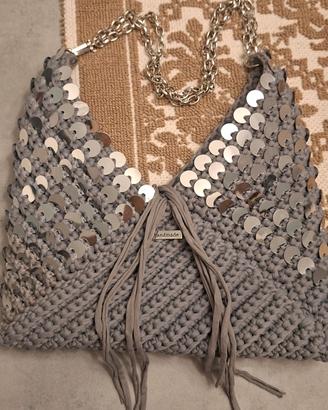 borsa artigianale  con paillettes