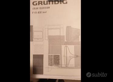 Manuali TV Grundig e televisori analogici Nokia e