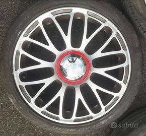 Cerchi 595 Abarth originali con gomme 80%