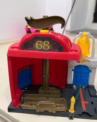 Garage pompieri hot wheels