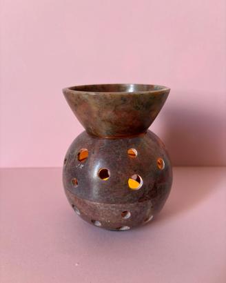 Bruciatore di essenze o bruciaincenso in steatite