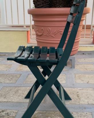 Sedie da giardino Birky 8 pz-Pieghevoli in resina