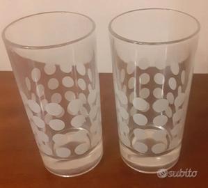 Nuovi 2 Bicchieri alti Collezione Nutella Vintage