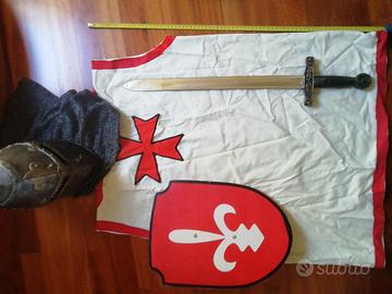 lot_62 costume carnevale cavaliere anni 8