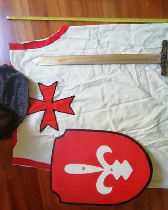 lot_62 costume carnevale cavaliere anni 8