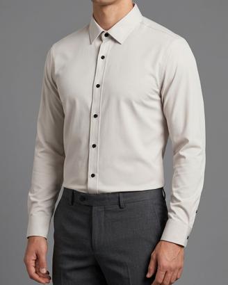 Camicia uomo bianca No Iron M bottoni neri
