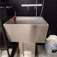 Vasca in acciaio inox per toelettatura animali