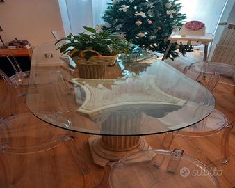 Tavolo in cristallo