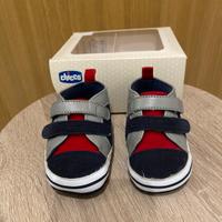 Scarpine neonato Chicco col. blu/rosso taglia 17