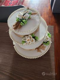 Torta finta allestimento cerimonia