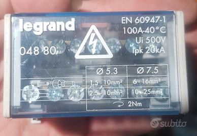 Legrand 004880 Morsettiera, 2 x 14-pin