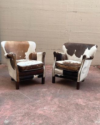 Poltrone in cavallino anni ’70, Stile Country Chic