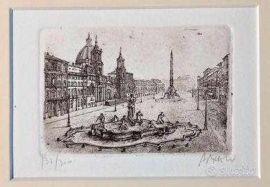 Coppia di Incisioni originali in edizione limitata