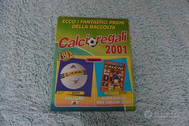 scheda raccogli punti Panini anno 2001 PIENA