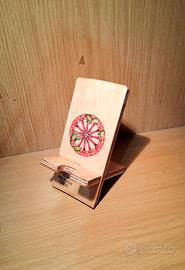 Porta Cellulare in Legno Decorato Transfer Sicilia