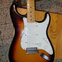 fender stratocaster std  mn sunburst mexico 2017