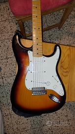 fender stratocaster std  mn sunburst mexico 2017