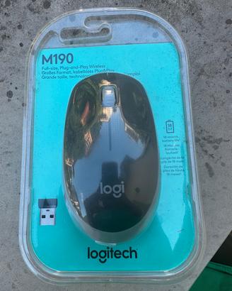 Mouse Wireless Logitech M190 Nuovo Sigillato