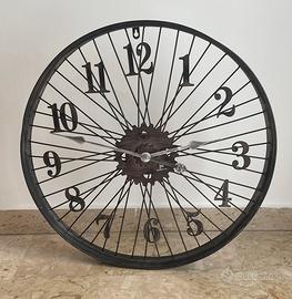 Orologio a forma di ruota di bicicletta da parete