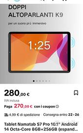 Tablet 10.1 con schermo da sostituire