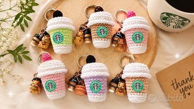 Portachiavi tazza Starbucks amigurumi
