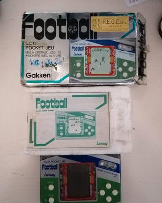 Gioco elettronico Gakken calcio in scatola vintage
