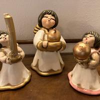 3 statuette originali Thun – Angeli in ceramica