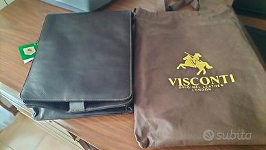 Borsa tracolla uomo vero cuoio Visconti
