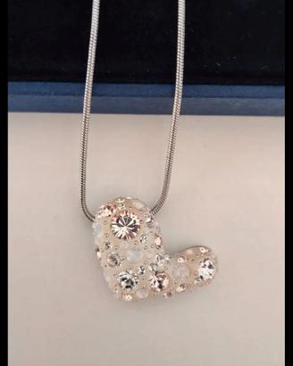 Collana Swarovski a forma di cuore, perfetta.