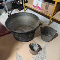 Pentoloni in rame e accessori vino pulizia