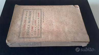 libro antico le liriche di nicola marchese 1911