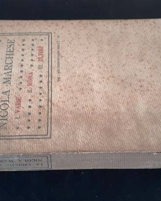 libro antico le liriche di nicola marchese 1911