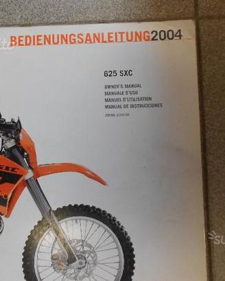 Manuale d'uso ktm 625 sxc 2004